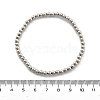 Brass Beaded Stretch Bracelets for Men Women BJEW-G736-04P-4