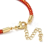 Braided Nylon Cord Bracelet Making MAK-L043-01G-11-3