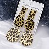 Alloy acrylic Dangle Stud Earrings EJEW-M075-01G-02-5