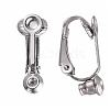 Brass Clip-on Earring Converters Findings KK-Q115-N-2