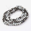 Electroplate Opaque Glass Beads Strands EGLA-A034-P4mm-P17-2