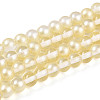 Baking Paint Transparent Glass Beads Strands DGLA-N011-6mm-02-1