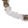 Gemstone Stretch Bracelet BJEW-JB11012-05-4