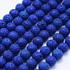 Natural Lava Rock Beads Strands G-F531-8mm-G-2