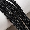 Natural Black Onyx(Dyed & Heated) Beads Strands G-P575-A37-4x2mm-1