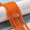 Imitate Austrian Crystal Frosted Glass Beads Strands EGLA-A039-T3mm-MD11-4