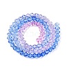 Gradient Color Baking Paint Glass Bead Strands X1-DGLA-A039-T2mm-A019-2