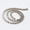 Vacuum Plating Electroplate Non-magnetic Synthetic Hematite Beads Strands G-F534-H-2