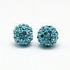 Polymer Clay Rhinestone Beads X-RB-A053-4mm-03-1