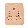 Kraft Paper and Plastic Jewelry Display Cards DIY-K032-10A-1