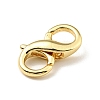 Brass Double Opening Lobster Claw Clasps X-KK-G416-53G-2