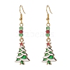 Brass Dangle Earrings EJEW-JE04511-S-2