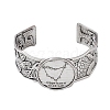 Constellation Alloy Open Cuff Bangles for Women Men BJEW-C064-01AS-01-2