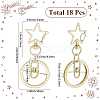 18Pcs Alloy Swivel Keychain Clasps KEYC-SP0001-48A-G-2