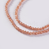 Glass Beads Strands EGLA-E057-02A-10-3