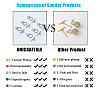 PVD Vacuum Plating 304 Stainless Steel Toggle Clasps STAS-UN0009-83M-3