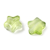 Transparent Spray Painted Glass Beads X1-GLAA-NH0003-01E-2