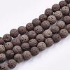 Natural Lava Beads Strands G-S247-8mm-06-1