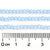 Baking Paint Transparent Glass Beads Strands DGLA-F029-J2mm-02-5