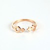 Stylish Adjustable Stainless Steel Gender Symbol Cuff Rings for Women CD3807-16-1