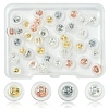 40Pcs 4 Colors Long-Lasting Plated Brass Silicone Ear Nuts KK-FS0001-49-1