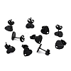 304 Stainless Steel Stud Earring Findings Ion Plating(IP) STAS-I183-05A-EB-1