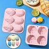 2 pcs 2 Styles Brain Shape Silicone Molds ST-CJ0007-87-6