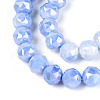Anti-Tarnish Electroplate Glass Beads Strands X-GLAA-N010-10mm-08-2