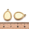 304 Stainless Steel Pendant Cabochon Settings STAS-T067-67G-3