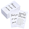 240Pcs Floral Print Paper Care Instructions Cards AJEW-FG0005-62D-1
