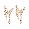 Brass Stud Earring Findings KK-N232-429LG-B-2
