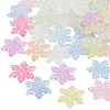 50Pcs Transparent Crackle Acrylic Beads OACR-SP0002-07-1