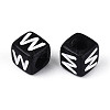 Initial Acrylic Horizontal Hole Beads OACR-ZX006-35W-2