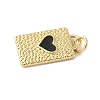 Brass Enamel Pendants KK-C110-37G-03-2