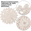 Gorgecraft Woven Crochet Coasters Table Mats DIY-GF0001-15-4