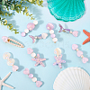 2 Bags 2 Styles Resin & Alloy Alligator Hair Clips AJEW-CY0001-39C-3