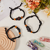 6Pcs Waxed Cotton Cord Braided Bracelets BJEW-SC0001-25-4