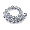 Transparent Electroplate Glass Beads Strands EGLA-N002-34H-F03-4