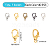 Zinc Alloy Lobster Claw Clasps PALLOY-CA0001-64-RS-2