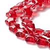 Transparent Glass Beads Strand GLAA-F112-02C-4