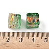 Baking Paint Handmade Gold Sand Lampwork Beads LAMP-P072-01B-06-3