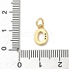 Brass Micro Pave Cubic Zirconia Charms KK-I382-03G-O-3