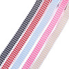 25 Yards 5 Colors Polycotton(Polyester Cotton) Ribbon OCOR-TAC0030-02A-3