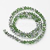 Electroplate Transparent Glass Beads Strands EGLA-A034-T6mm-M17-2