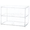 2-Tier Transparent Acrylic Minifigures Display Case ODIS-WH0043-63-7