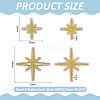 80Pcs 2 Styles Star Polyester Computerized Embroidery Iron on/Sew on Patches PATC-ME0001-17A-2