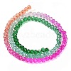 Transparent Painted Glass Beads Strands X1-DGLA-A034-T3mm-A03-5