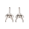 304 Stainless Steel Stud Earring Findings STAS-B091-02B-08P-1