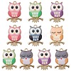 Painted Alloy Pendants PALLOY-YW0001-67-1