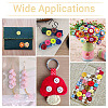 320Pcs 20 Colors 4-Hole Resin Buttons BUTT-TA0001-29D-8